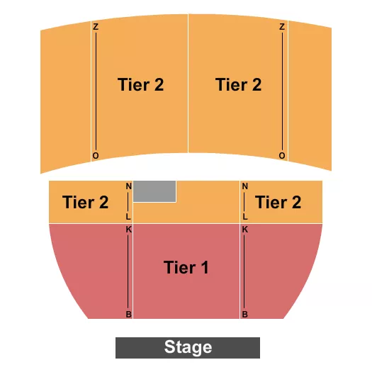 EGYPTIAN THEATRE BOISE ENDSTAGE TIER 3 Seating Map Seating Chart