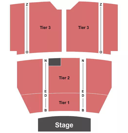 EGYPTIAN THEATRE BOISE ENDSTAGE TIER 4 Seating Map Seating Chart