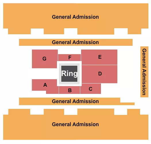 FIGHT NIGHT Seating Map Seating Chart