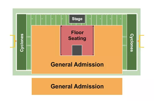 ENDSTAGE Seating Map Seating Chart