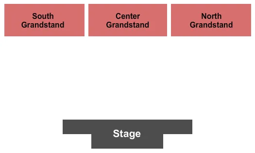 GRANDSTANDS ONLY 2 Seating Map Seating Chart
