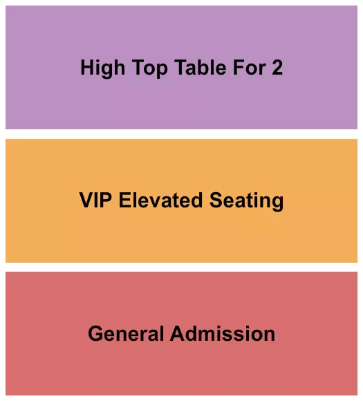 GA VIP HIGH TOP 2 Seating Map Seating Chart