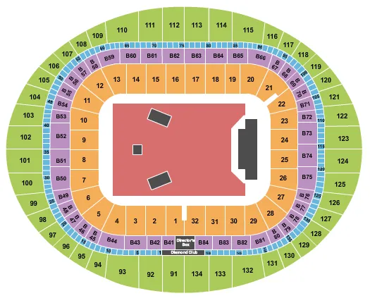 ARCTIC MONKEYS Seating Map Seating Chart
