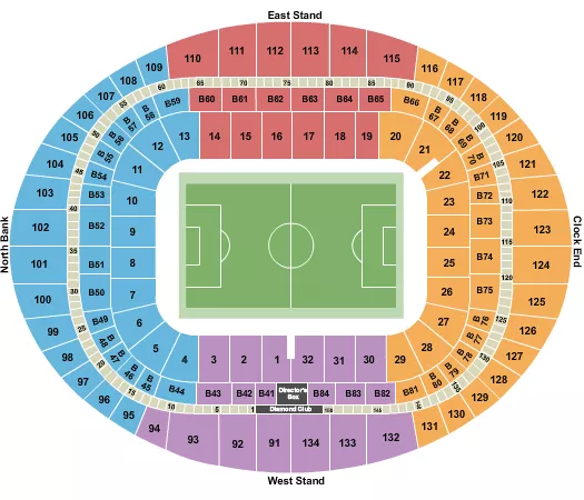 SOCCER1 Seating Map Seating Chart