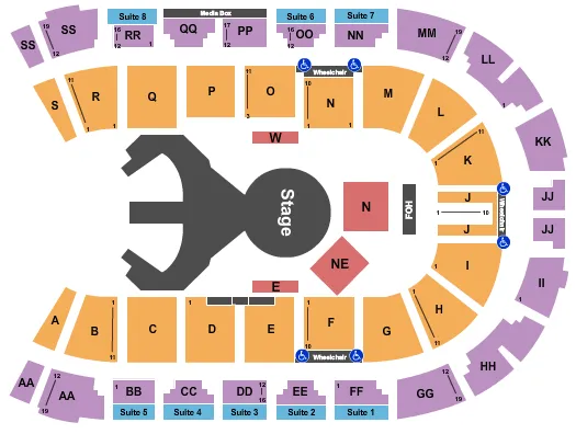 VISITLETHBRIDGECOM ARENA CIRQUE OVO Seating Map Seating Chart