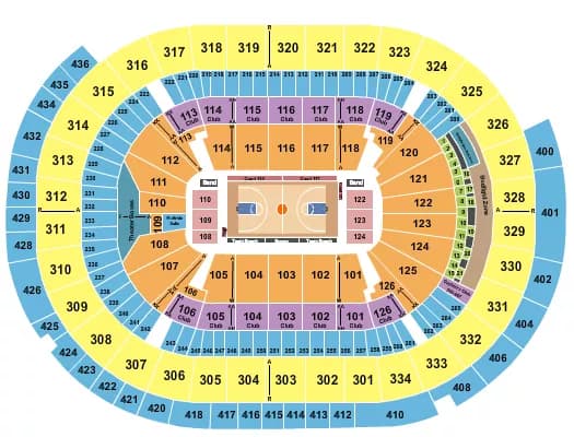 BASKETBALL 2 Seating Map Seating Chart