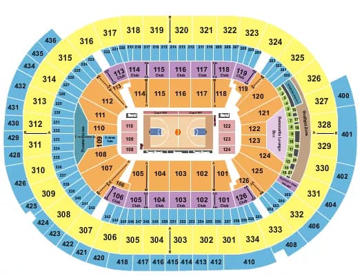 BASKETBALL 2 Seating Map Seating Chart