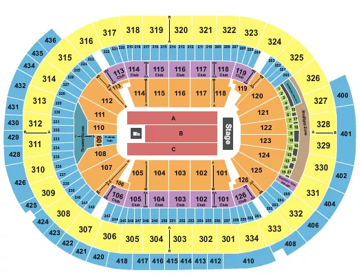 ENDSTAGE 3 Seating Map Seating Chart