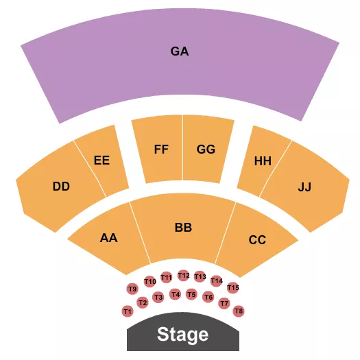 ENDSTAGE TABLES Seating Map Seating Chart