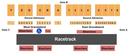 DEMOLITION DERBY Seating Map Seating Chart
