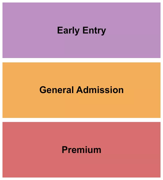 PREMIUM EARLY GA Seating Map Seating Chart