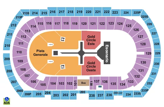 THE WEEKND Seating Map Seating Chart