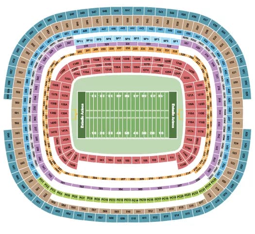 FOOTBALL 2 Seating Map Seating Chart