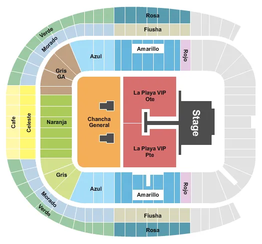 BAD BUNNY Seating Map Seating Chart