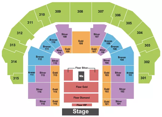 ETIHAD ARENA YAS ISLAND STING Seating Map Seating Chart