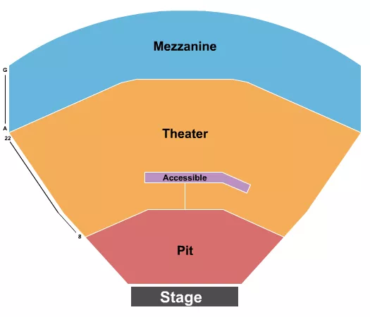 END STAGE PIT 3 Seating Map Seating Chart