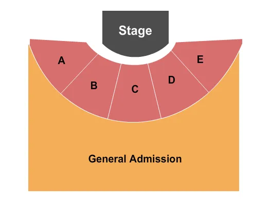END STAGE GA Seating Map Seating Chart