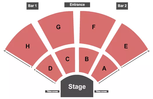 END STAGE Seating Map Seating Chart