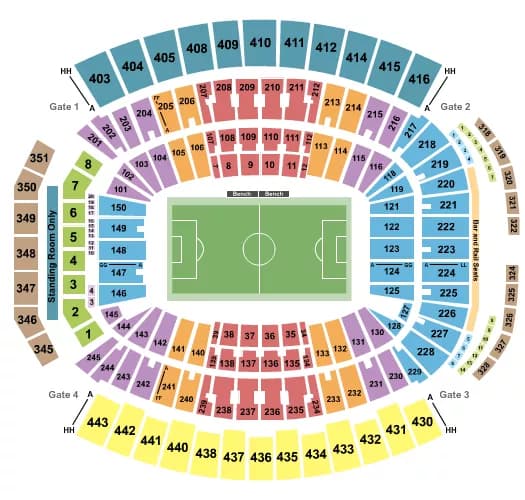 SOCCER Seating Map Seating Chart