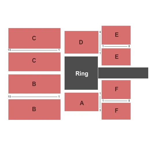 WWE Seating Map Seating Chart