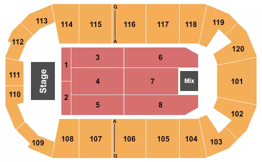 FM BANK ARENA BERT KREISCHER Seating Map Seating Chart