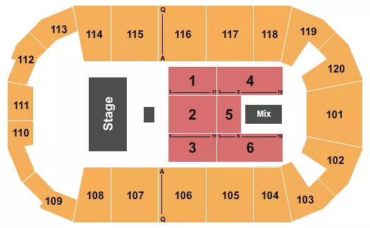 FM BANK ARENA PRICE IS RIGHT Seating Map Seating Chart