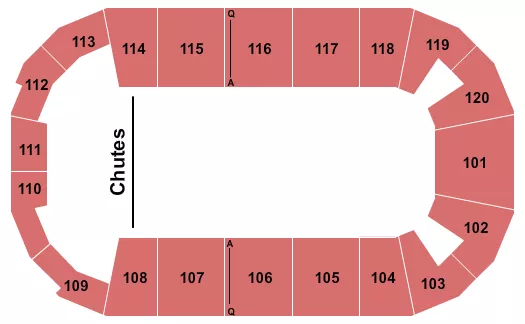 FM BANK ARENA RODEO Seating Map Seating Chart
