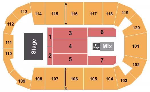 FM BANK ARENA THIRD DAY Seating Map Seating Chart