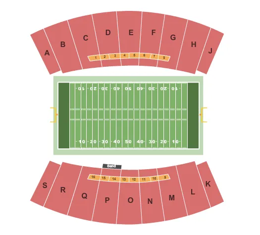 FOOTBALL 2 Seating Map Seating Chart