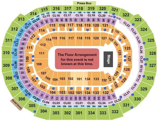 GENERIC FLOOR Seating Map Seating Chart