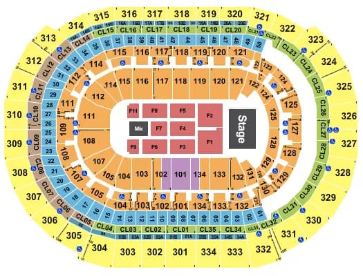 JOURNEY TOTO Seating Map Seating Chart
