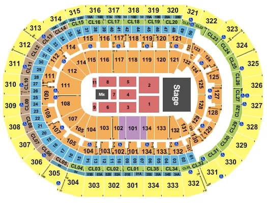 LUIS MIGUEL Seating Map Seating Chart