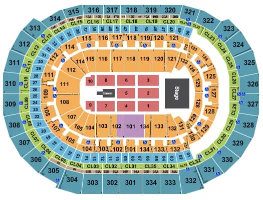 MERCYME Seating Map Seating Chart