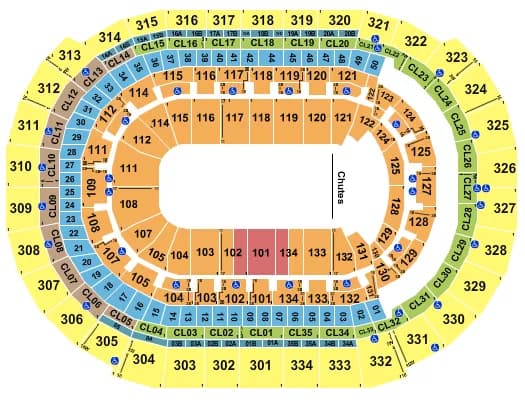 RODEO Seating Map Seating Chart
