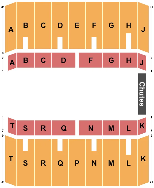 FAIR PARK COLISEUM DALLAS RODEO Seating Map Seating Chart