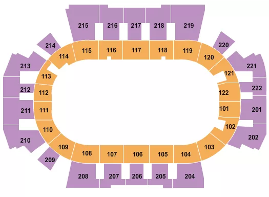 MONSTER TRUCKS Seating Map Seating Chart