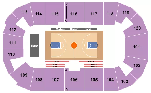 FM BANK ARENA BASKETBALL 2 Seating Map Seating Chart