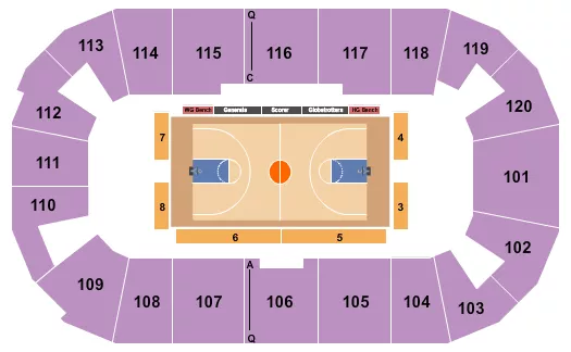FM BANK ARENA BASKETBALL Seating Map Seating Chart