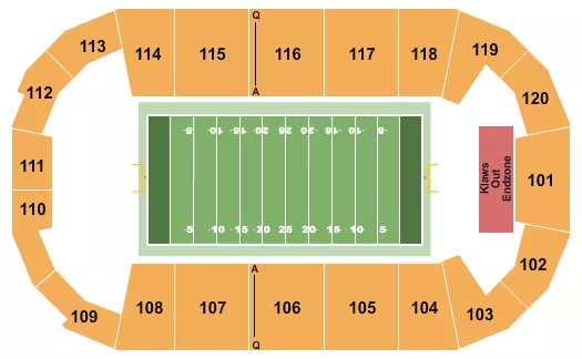 FM BANK ARENA FOOTBALL INDOORS Seating Map Seating Chart