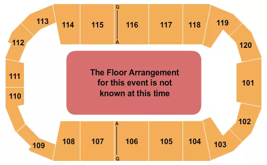 FM BANK ARENA GENERIC FLOOR Seating Map Seating Chart