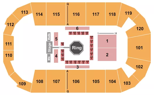 FM BANK ARENA LFA 240 Seating Map Seating Chart