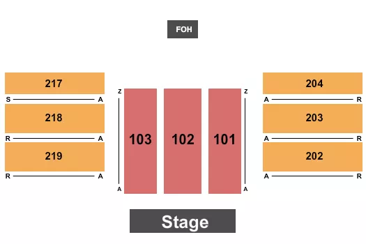 FANTASY SPRINGS RESORT CASINO ENDSTAGE 6 Seating Map Seating Chart