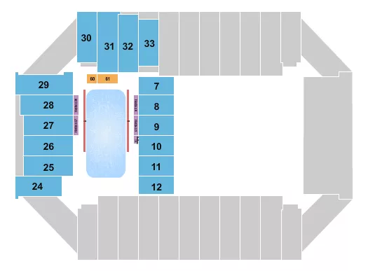 DISNEY ON ICE Seating Map Seating Chart