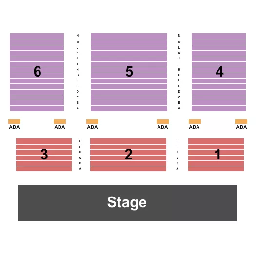 ENDSTAGE Seating Map Seating Chart