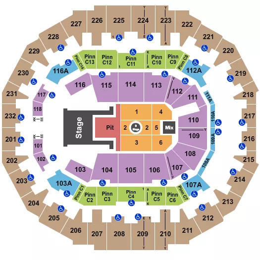 LIL BABY Seating Map Seating Chart