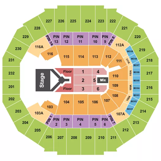 MONEYBAGG YO Seating Map Seating Chart