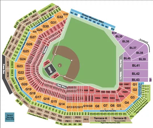MMA Seating Map Seating Chart