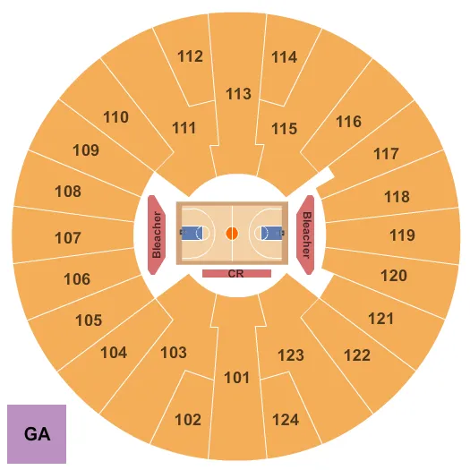 BASKETBALL Seating Map Seating Chart