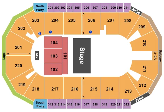 QUARTER HOUSE Seating Map Seating Chart
