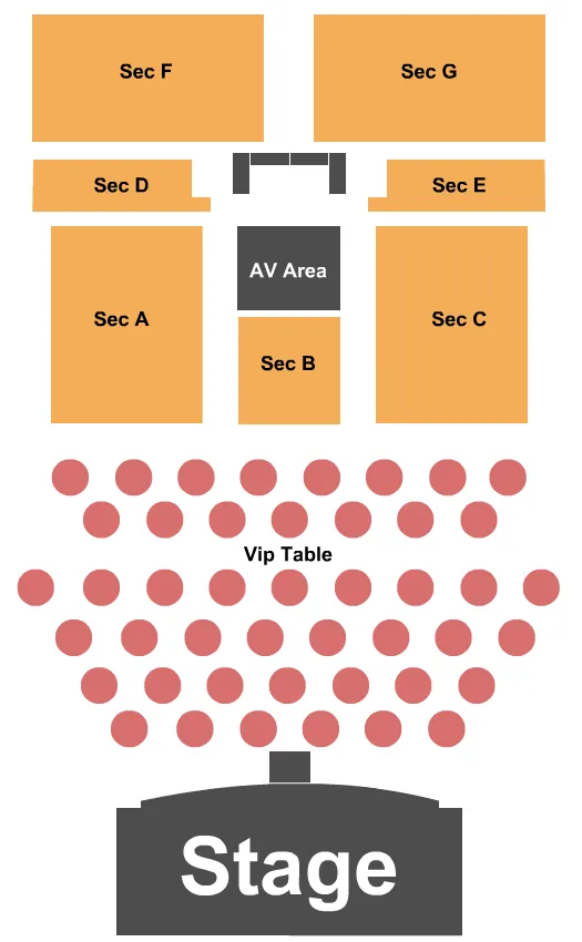 THUNDER DOWN UNDER Seating Map Seating Chart